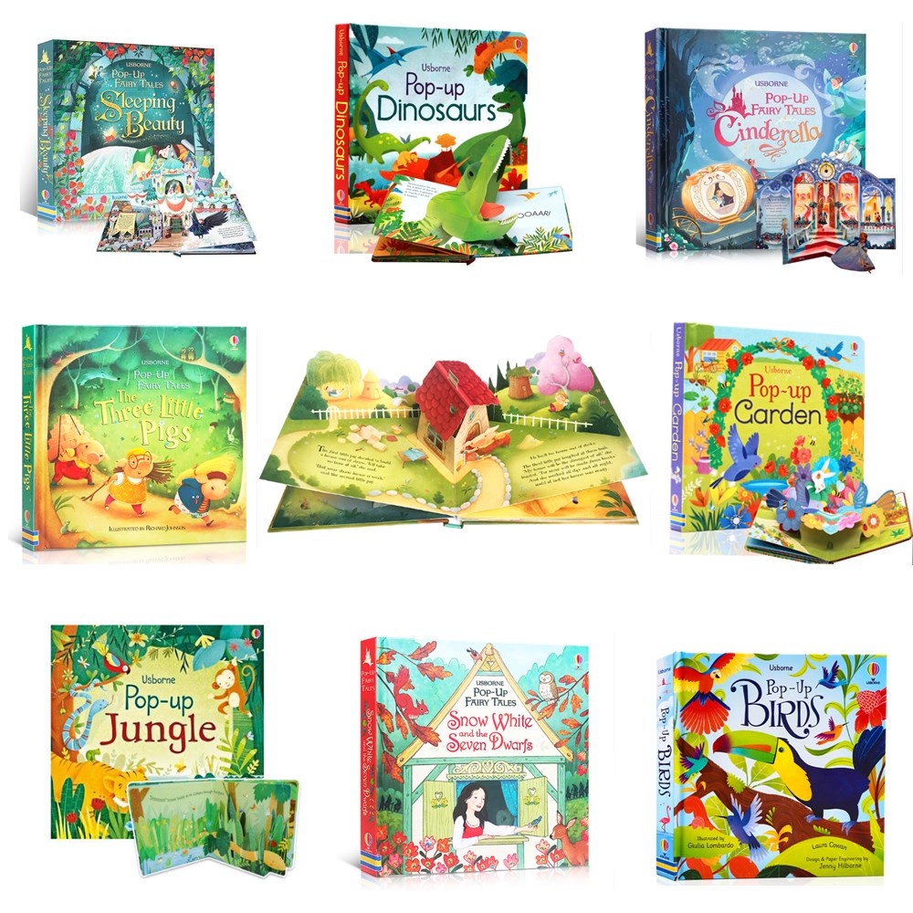 【หนังสือภาษาอังกฤษ】Usborne Pop Up Book Interactive Montessori Educational Board Book For Kids Bedtime Reading Stories Learning Tool Lift-The-Flap หนังสือป๊อปอัพ สามมิติ นิทานภาษาอังกฤษ หนังสือเด็ก ...