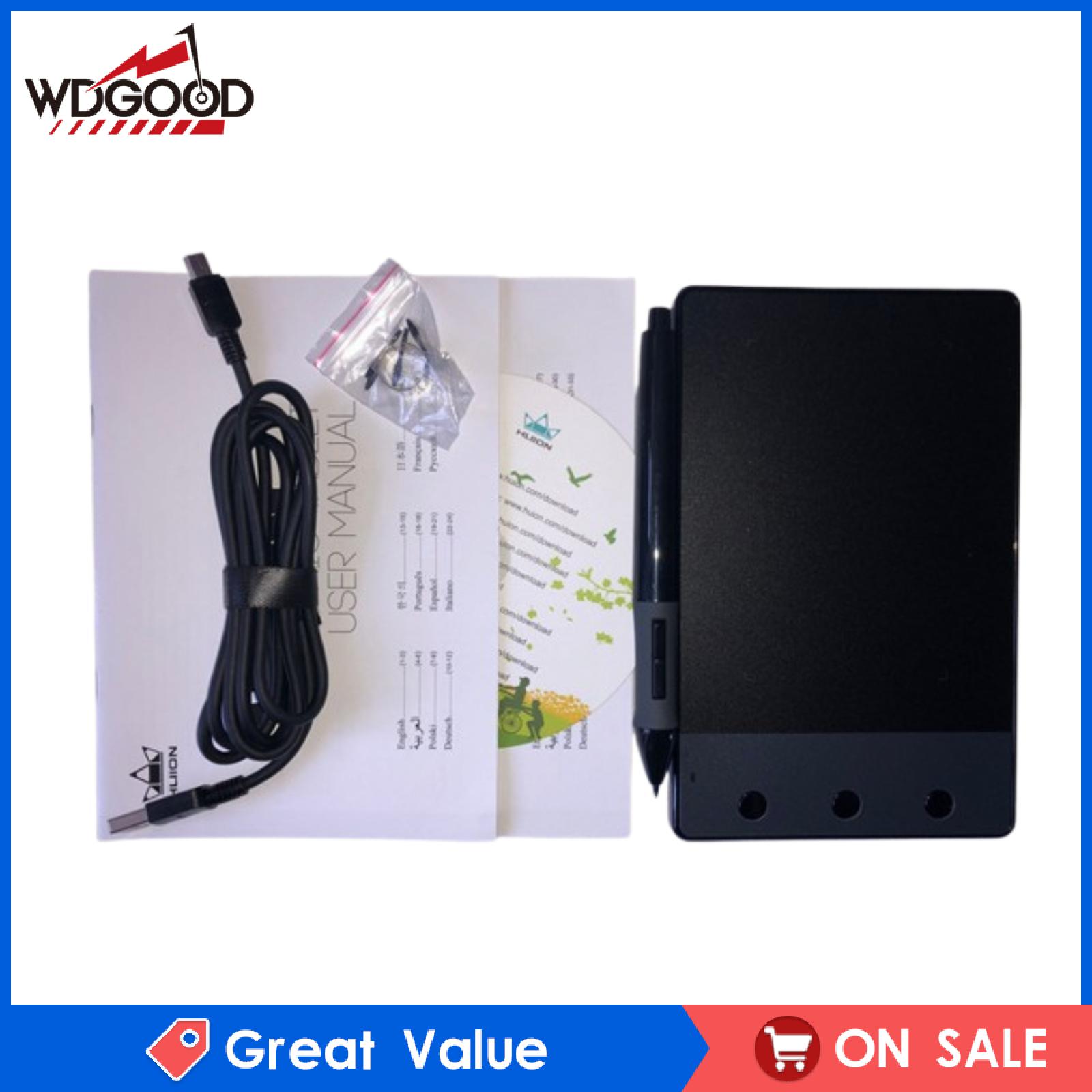 WDGOOD แท็บเล็ตออกแผ่นวาดกราฟฟิคเซ็นแบบอเนกประสงค์น้ำหนักเบาปากกาดิจิตอลสำหรับระบายสีภาพเคลื่อนไหวการเขียน