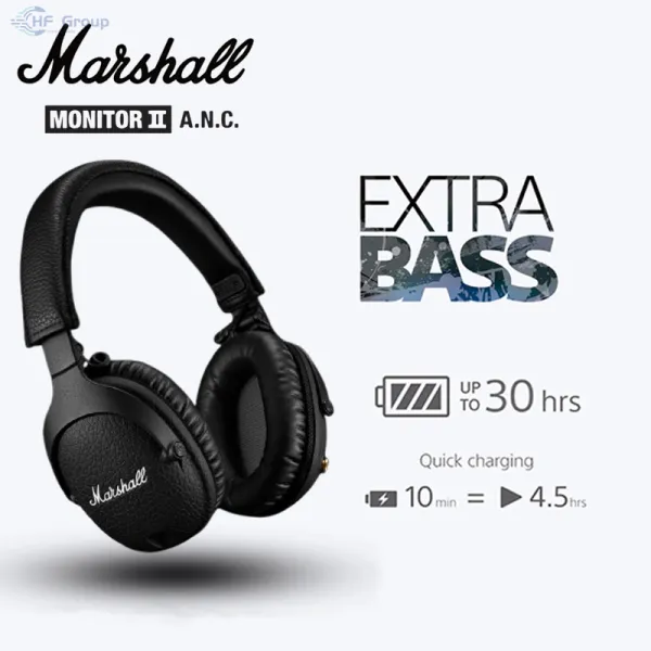 Marshall Monitor II ANC ลดเสียงหูฟังหูฟังบลูทู ธ ไร้สายพร้อมชุดหูฟังเกมไมค์เกม