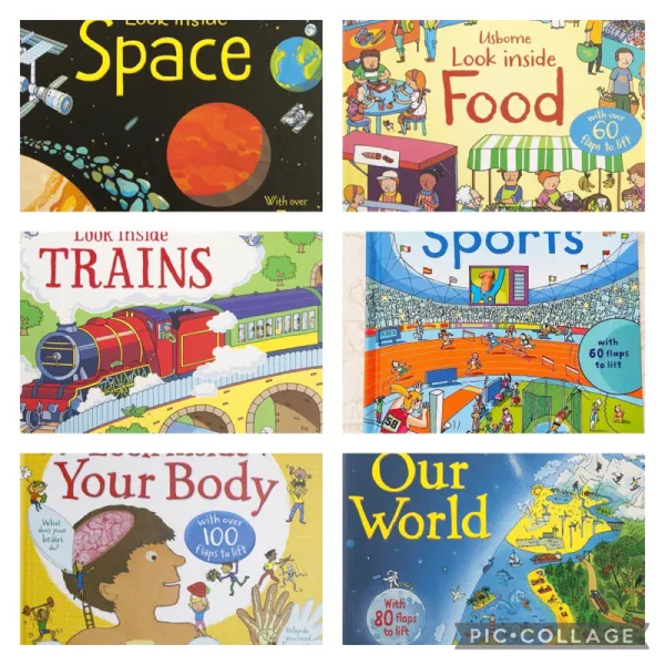 พร้อมส่ง 3D Usborne Look Inside Learning books หนังสือเด็กภาษาอังกฤษ หนังสือภาษาอังกฤษ หนังสือนิทานภาษาอังกฤษ