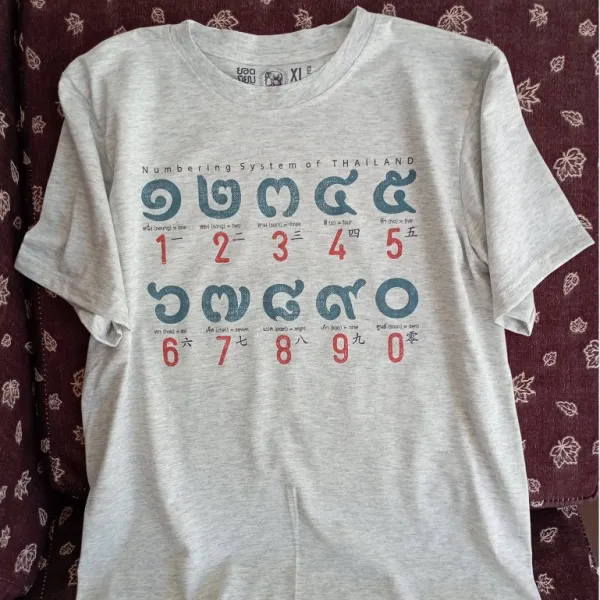 🔥 Hot sales เสื้อยืดตัวเลขไทย Thailand number t-shirts souvenir of THAILAND S-5XL