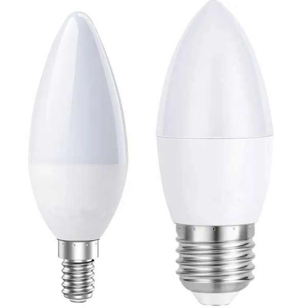 หลอดไฟ LED E14 หลอดไฟ LED เทียน หลอด E27 E12 โคมไฟเพดาน E27 6w