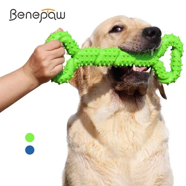 Benepaw ปลอดภัยสำหรับทำความสะอาดฟันใหญ่สัตว์เลี้ยงของเล่นสำหรับสุนัขขนาดกลางและขนาดใหญ่ทนทานแบบโต้ตอบลายนูนสำหรับสุนัขของเล่นเคี้ยว