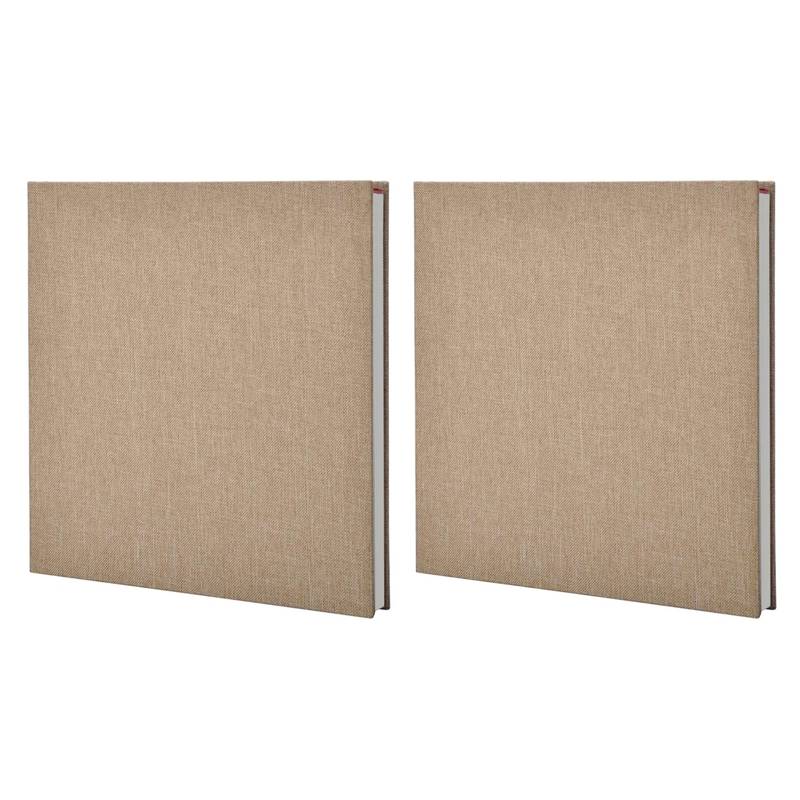 2X Photo Album Scrapbook,Self Adhesive ScrapBook,Vintage Blank Page Memory Book,Christmas Birthday