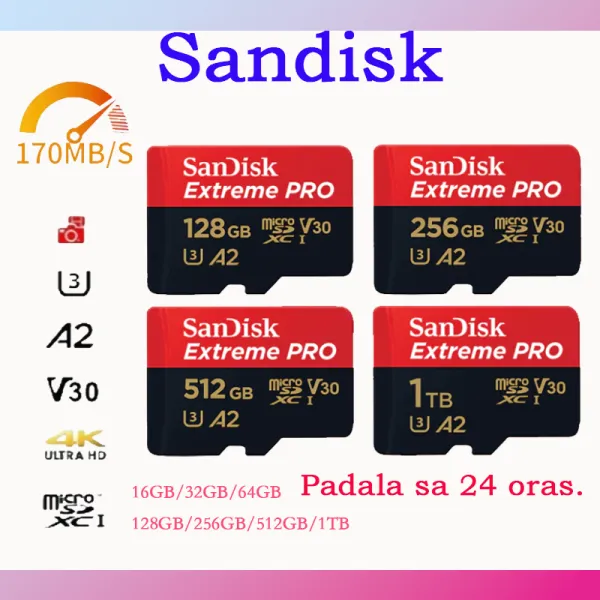 ;SanDisk Micro SD Card (Ultra/Extreme/Extreme Pro Series) - 32GB/64GB/128GB/256GB/512GB/1TB'