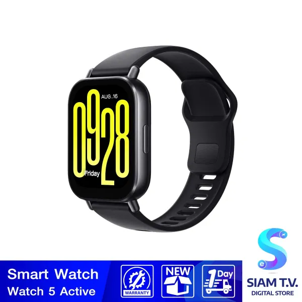 Xiaomi Redmi Watch 5Active นาฬิกาสมาร์ทวอทช์ คุยโทรศัพท์ผ่านนาฬิกาได้ Black โดย สยามทีวี by Siam T.V.