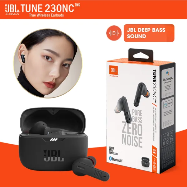 JBL TUNE 230NC Tws หูฟังบลูทูธ รองรับการโทรและผู้ช่วยเสียง พร้อมระบบควบคุมแบบสัมผัส