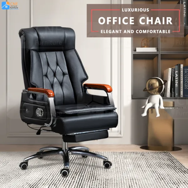 CNF เก้าอี้ผู้บริหาร เก้าอี้บอส Boss Chair เก้าอี้สำนักงาน ปรับนอนได้ มีที่วางขา เก้าอี้คอมพิวเตอร์ออฟฟิศ แข็งแรงทนทาน