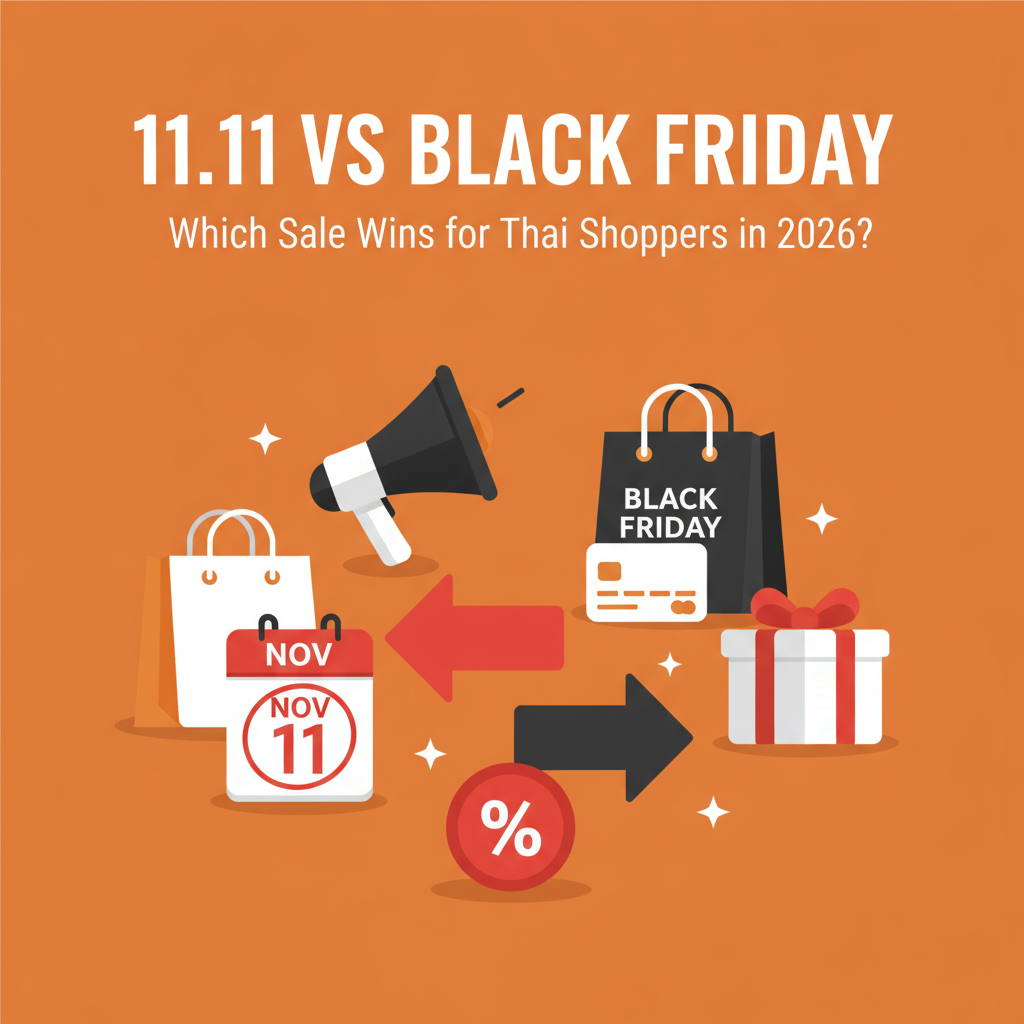 11.11 vs. Black Friday & Cyber Monday: Thailand 2026 Sale Showdown
